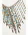 Image #2 - Shyanne Women's Desert Charm Beaded Fringe Necklace & Earrings Set - 2-Piece, Silver, hi-res