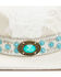 Image #2 - Shyanne Women's Beaded and Feather Embellished Felt Cowboy Hat, Ivory, hi-res