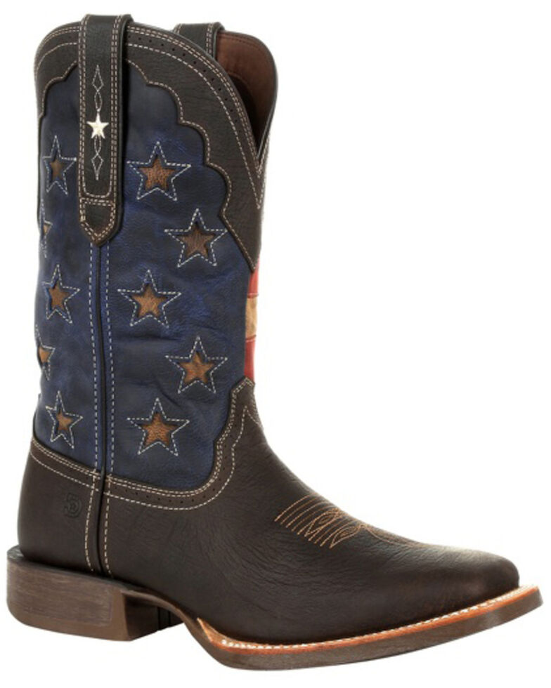 Durango Men's Rebel Pro Vintage Flag Western Boots - Square Toe, Brown, hi-res