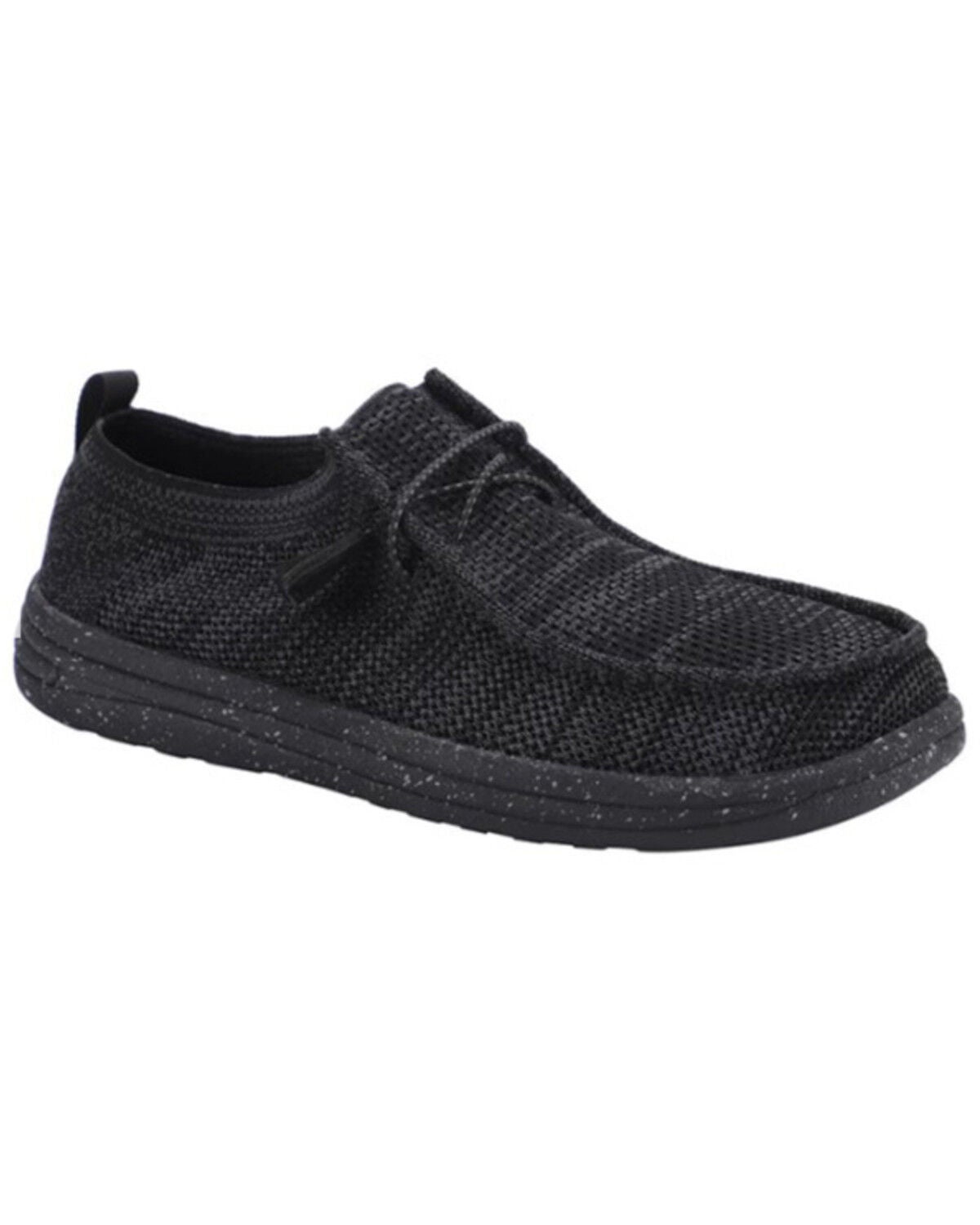 Lamo Men's Michael Shoe - Moc Toe, Black, hi-res