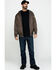 Ariat Men's Rebar Cold Weather Reversible Zip Work Hooded Sweatshirt - Big & Tall, Bark, hi-res