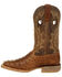 Durango Men's Rebel Full-Quill Ostrich Western Boots - Square Toe, Brown, hi-res