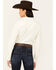 Image #4 - Shyanne Women's Maplewood Long Sleeve Pearl Snap Corduroy Shirt , Cream, hi-res