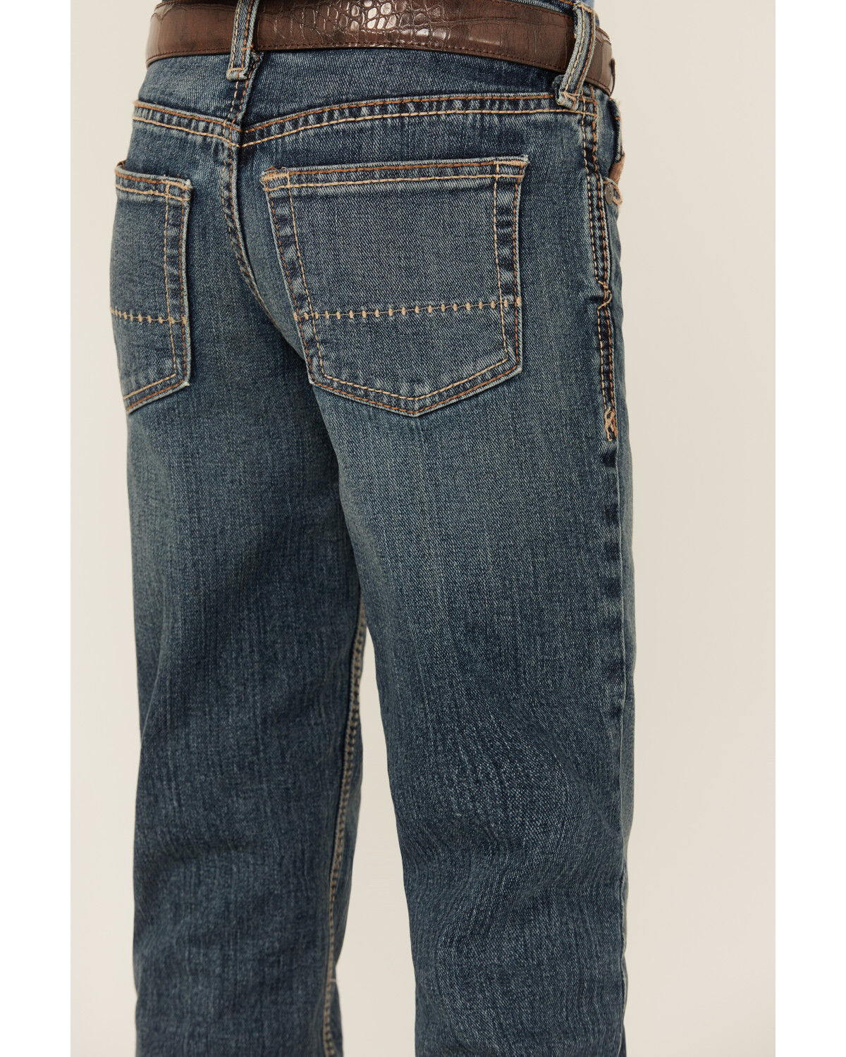 Image #4 - Ariat Boys' Murphy Slim Straight Denim Jeans, Blue, hi-res