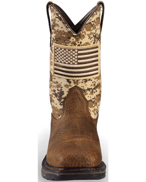 Ariat Men's Workhog Patriot Western Boots - Steel Toe , Brown, hi-res