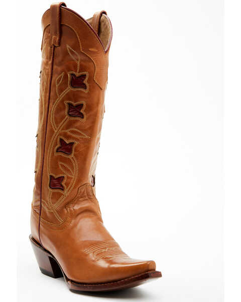 Image #1 - Idyllwind Women's Deville Western Boots - Snip Toe, Cognac, hi-res