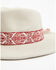 Image #2 - Nikki Beach Women's Mink Cheyenne Ribbon Fedora , Cream, hi-res