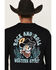 Image #4 - Rock & Roll Denim Men's Cowboy Skull Long Sleeve Graphic T-Shirt, Black, hi-res