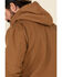 Image #5 - Carhartt Men's Washed Duck Sherpa Lined Hooded Work Jacket , Brown, hi-res