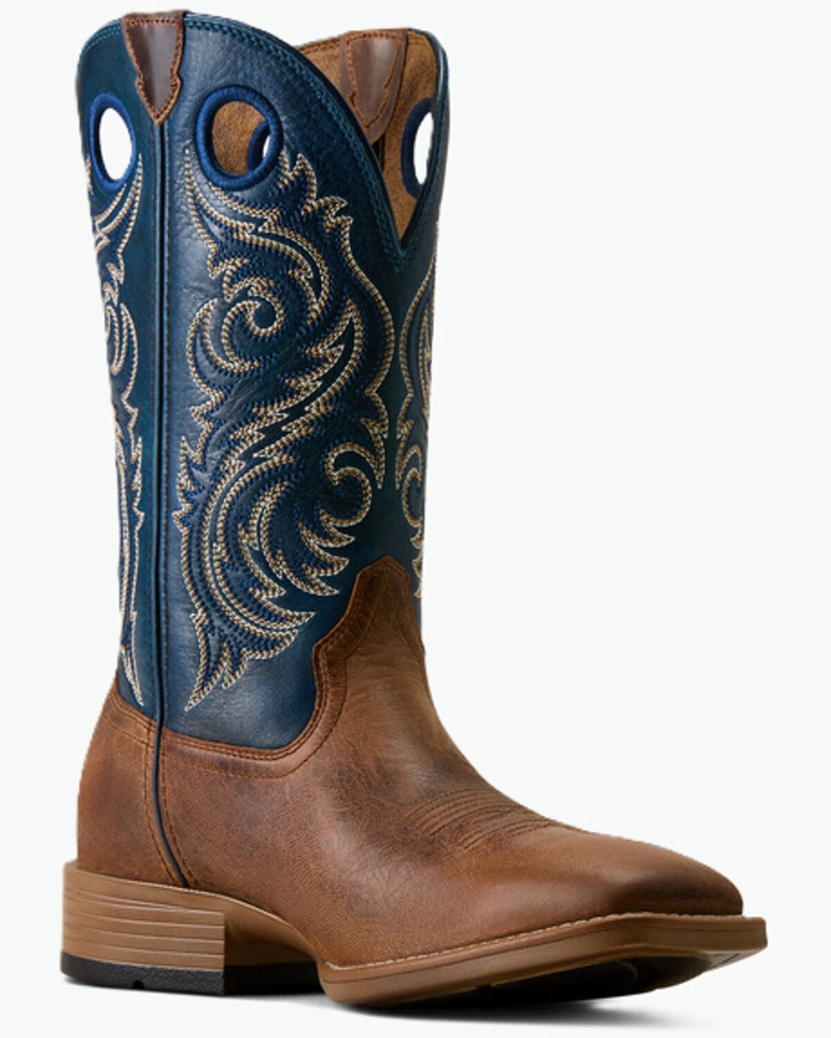 Ariat Men's Redcliff Performance Western Boots - Broad Square Toe, Brown, hi-res