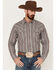 Image #1 - Blue Ranchwear Men's Twill Long Sleeve Snap Shirt, Medium Grey, hi-res