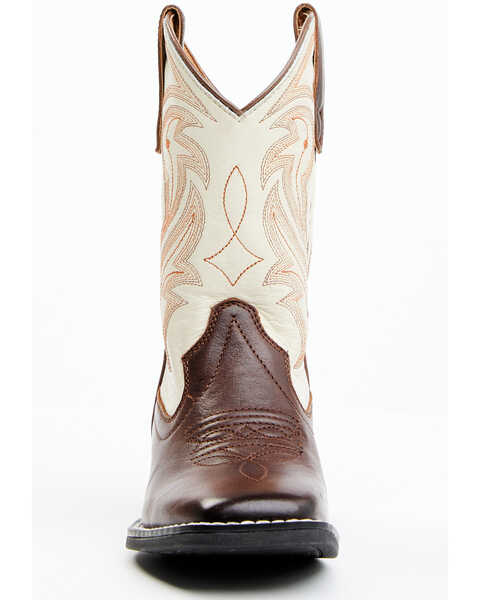 Image #4 - RANK 45® Boys' Austin Western Boots - Broad Square Toe, Ivory, hi-res