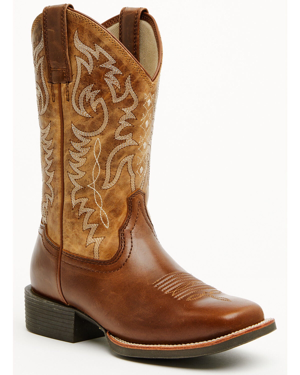 Shyanne Women's Sheridan Performance Western Boots - Broad Square Toe, Cognac, hi-res