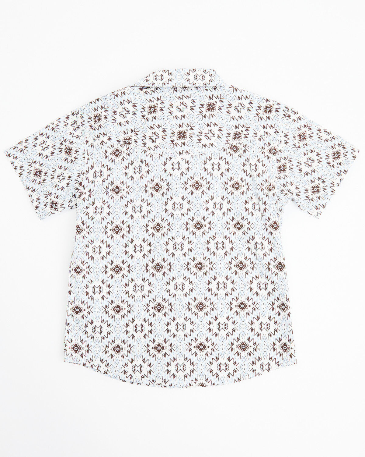 Image #3 - Cody James Toddler Boys' High Plains Southwestern Print Short Sleeve Snap Western Shirt, Light Blue, hi-res