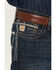 Image #2 - Cinch Men's Ian Dark Wash Slim Bootcut Rigid Denim Jeans, Indigo, hi-res