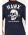 Image #4 - Hawx Men's Backbone Short Sleeve Graphic Pocket Work T-Shirt, Navy, hi-res