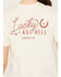 Image #4 - Cowgirl Up Women's Horseshoe Short Sleeve Graphic Tee, Cream, hi-res