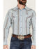 Image #3 - Gibson Trading Co Men's Dusty Southwestern Striped Print Long Sleeve Snap Western Shirt, Blue, hi-res