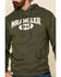 Wrangler Men's Green Logo Graphic Hooded Sweatshirt , Green, hi-res