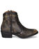 Image #2 - Circle G Women's Embroidery Fashion Booties - Round Toe, Black, hi-res
