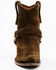 Image #4 - Cleo + Wolf Women's Willow Western Fashion Booties - Snip Toe, Olive, hi-res