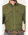 Image #3 - Wrangler Men's Solid Short Sleeve Snap Performance Western Shirt, Green, hi-res