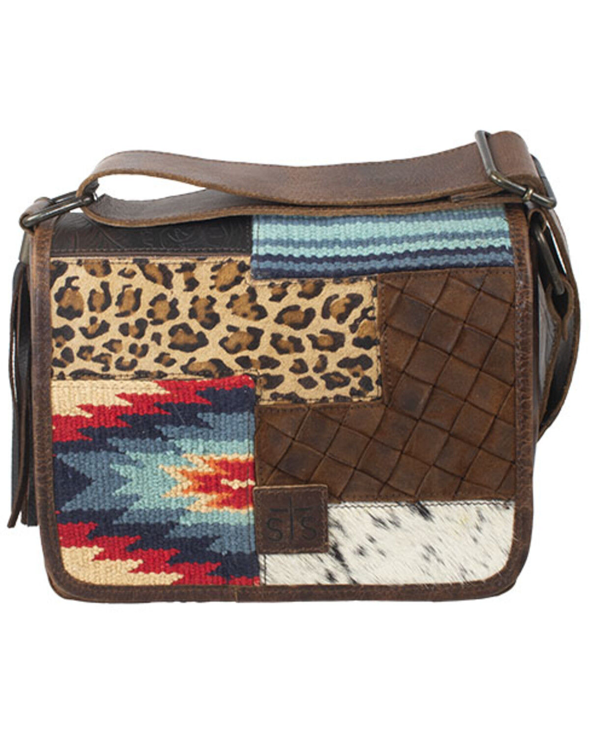 Image #2 - STS Ranchwear by Carroll Women's Chaynee Mountain Della Crossbody, Brown, hi-res