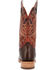 Image #5 - Durango Men's PRCA Collection Shrunken Bullhide Western Boots - Square Toe, Brown, hi-res