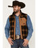 Image #1 - Pendleton Ridgleine Plaid Fleece Vest, Brown, hi-res