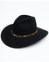 Image #1 - Rodeo King Men's Tracker 5X Felt Western Fashion Hat, Black, hi-res