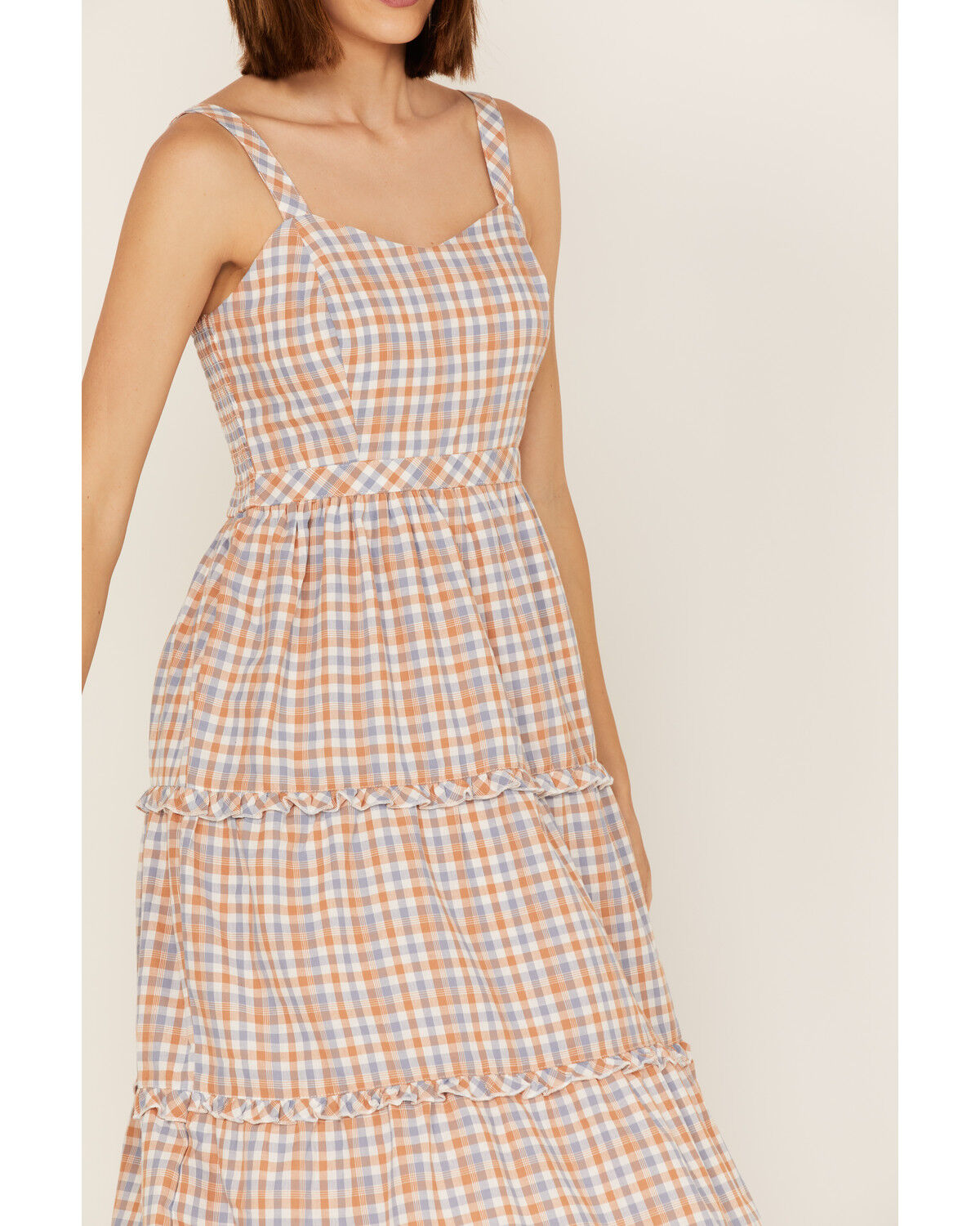 Image #4 - Cotton & Rye Women's Gingham Print Ruffle Midi Dress, , hi-res