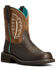 Ariat Women's Heritage Feather II Western Boots - Round Toe, Brown, hi-res
