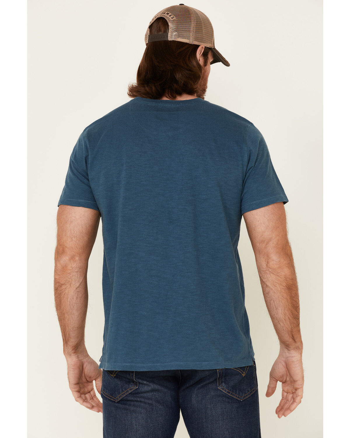 Image #4 - North River Men's Solid Slub Short Sleeve T-Shirt, Teal, hi-res