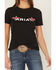 Image #3 - Ariat Women's Boot Barn Exclusive Rosa Logo Short Sleeve Graphic Tee, Black, hi-res
