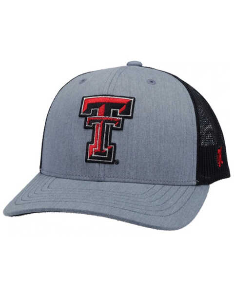 Image #1 - Hooey Men's Texas Tech University Logo Trucker Cap , Grey, hi-res