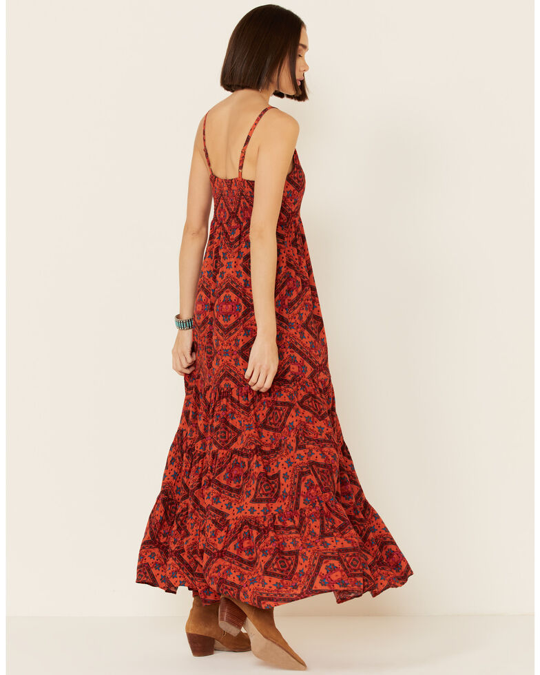 Shyanne Women's Chili Tile Dress, Chilli, hi-res