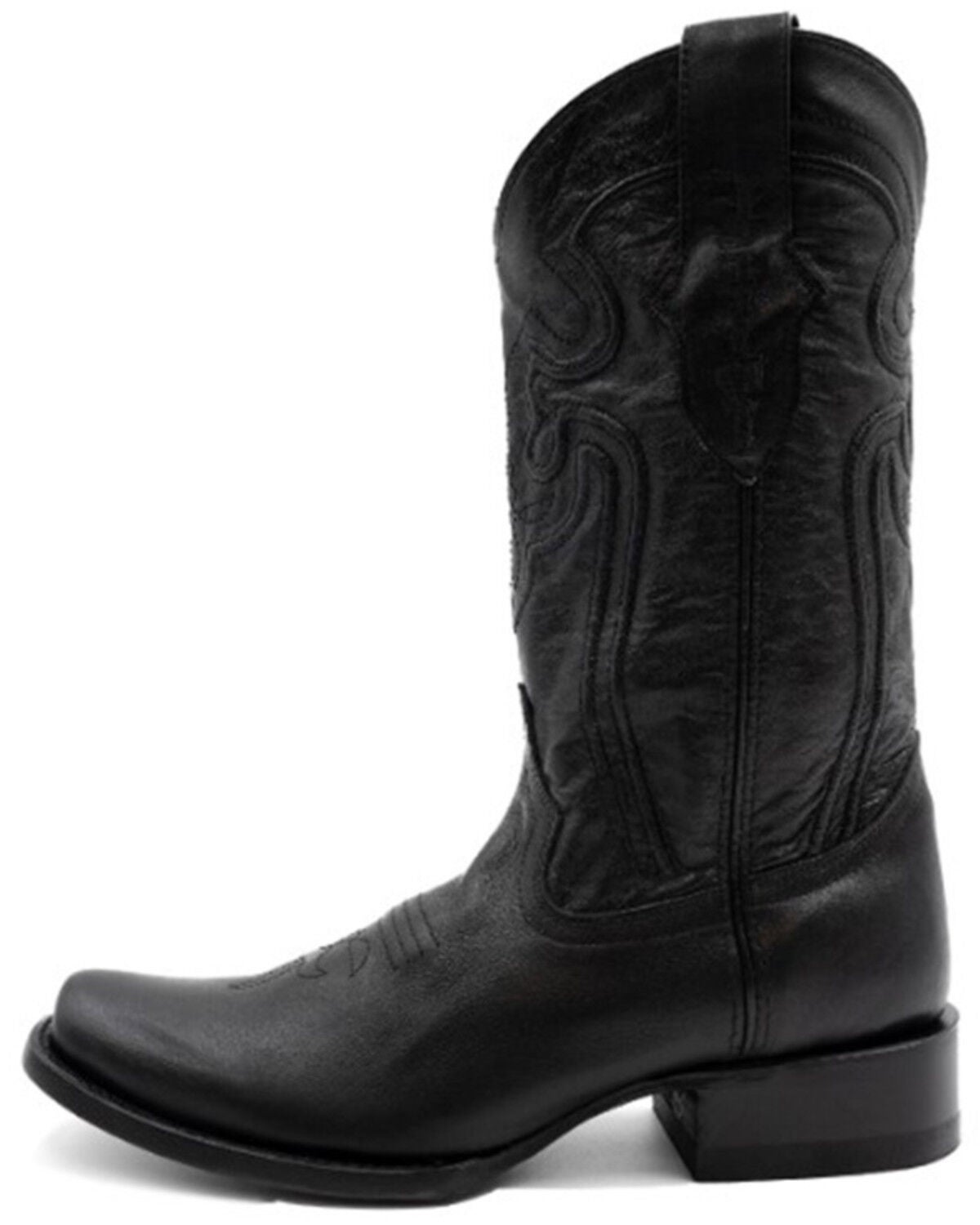 Image #3 - Ferrini Men's Wyatt Western Boots - Square Toe, Black, hi-res