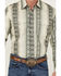 Image #3 - Wrangler Men's Checotah Long Sleeve Pearl Snap Western Shirt - Tall, Tan, hi-res
