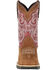 Image #5 - Durango Women's Red Western Boots - Square Toe, Brown, hi-res