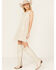 Image #1 - Rock & Roll Denim Women's Sleeveless Asymmetrical Fringe Dress, Natural, hi-res