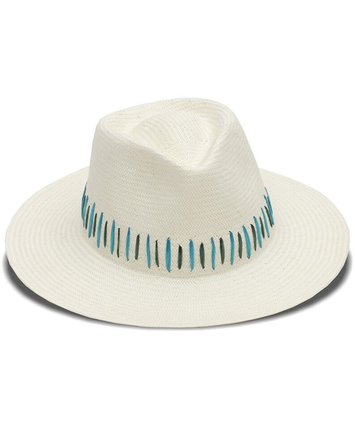 Nikki Beach Women's Raine Straw Fedora, Ivory, hi-res