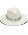 Nikki Beach Women's Ivory Raine Panama Fedora Straw Hat , Ivory, hi-res