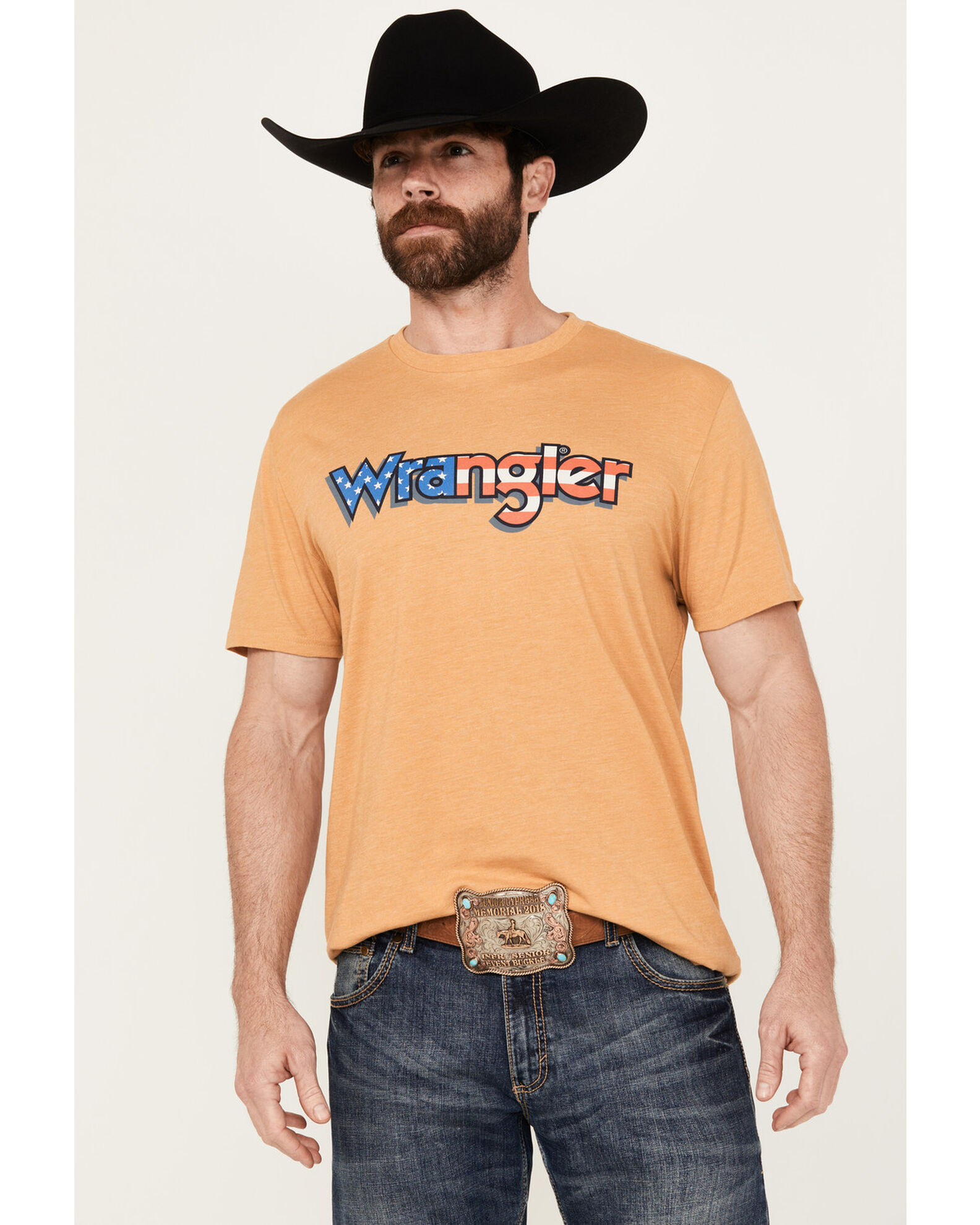 Wrangler Men s Boot Barn Exclusive Americana Logo Short Sleeve