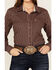 Image #3 - Ariat Women's Kirby Striped Long Sleeve Button-Down Stretch Western Shirt, Brown, hi-res