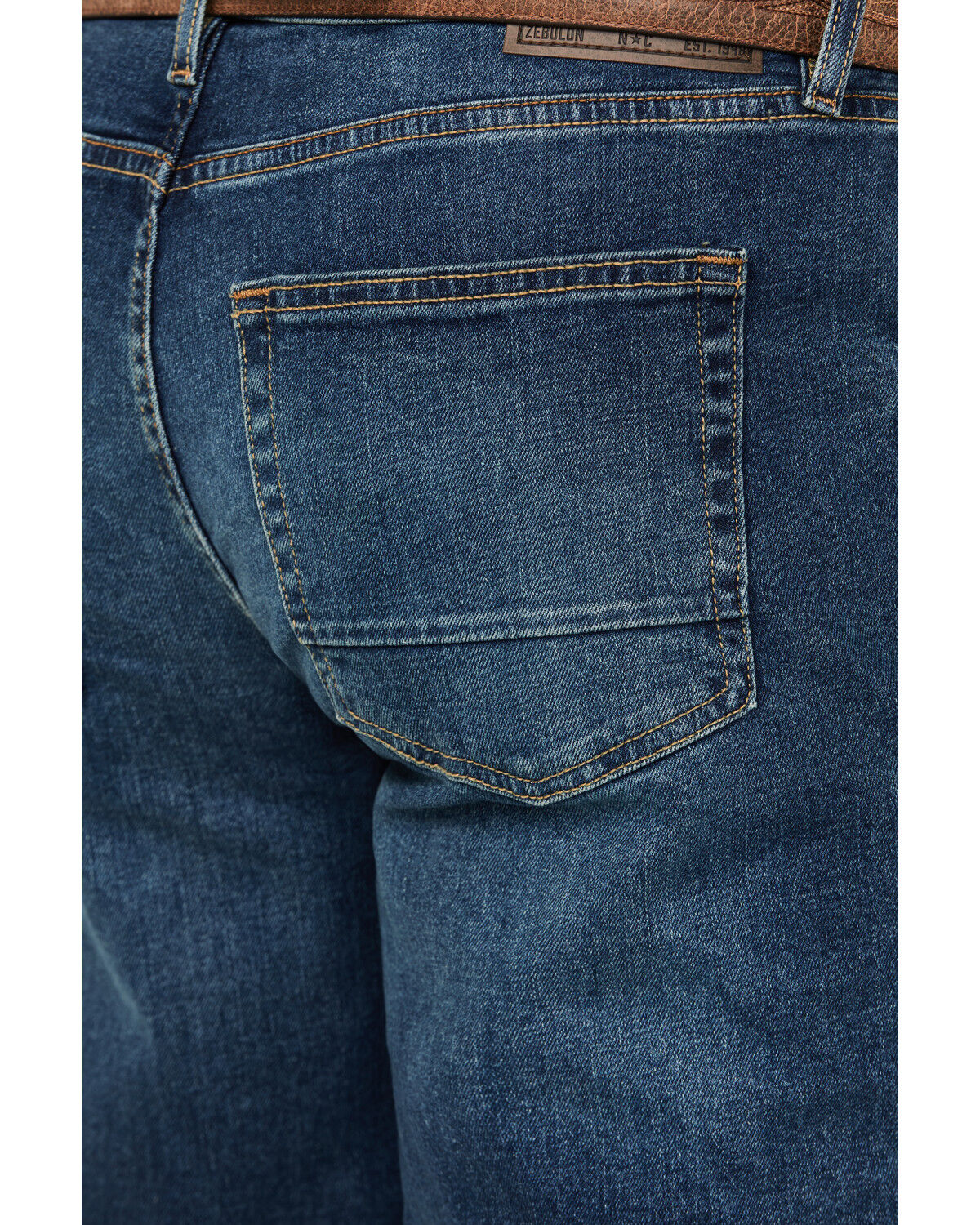 Image #4 - DEVIL-DOG Dungarees Men's Ash Medium Wash Bootcut Performance Stretch Denim Jeans, Medium Wash, hi-res