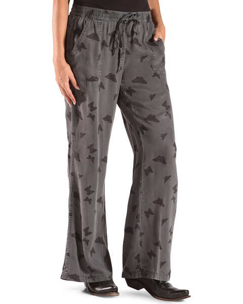 Image #2 - Billy T Women's Butterfly Drawstring Pants, Blue, hi-res