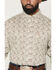 Image #3 - George Strait by Wrangler Men's Paisley Print Long Sleeve Button-Down Stretch Western Shirt, Brown, hi-res