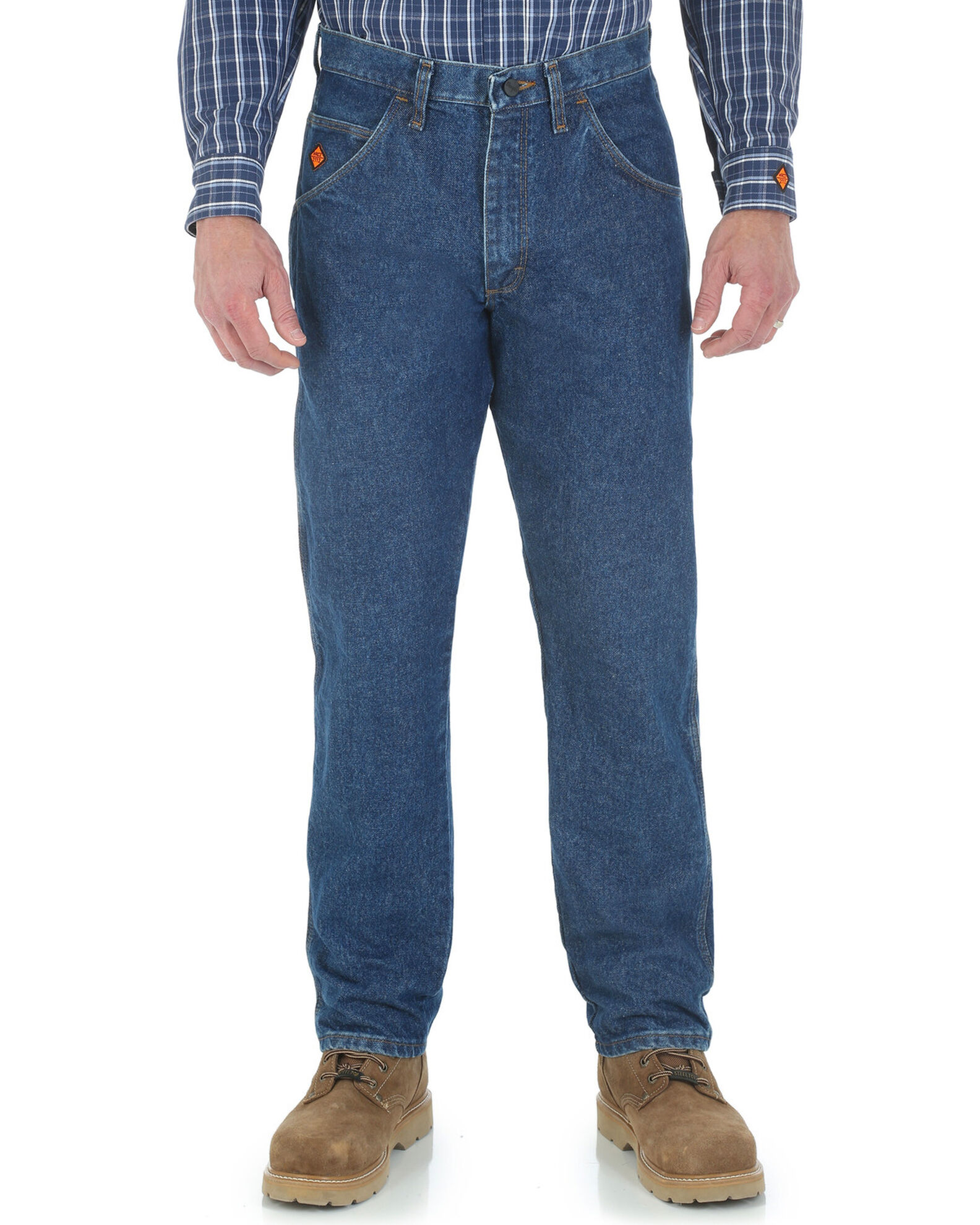 Image #3 - Wrangler Riggs Workwear Men's FR Relaxed Fit Jeans, Indigo, hi-res