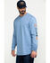 Image #3 - Hawx Men's FR Logo Long Sleeve Work T-Shirt , Blue, hi-res