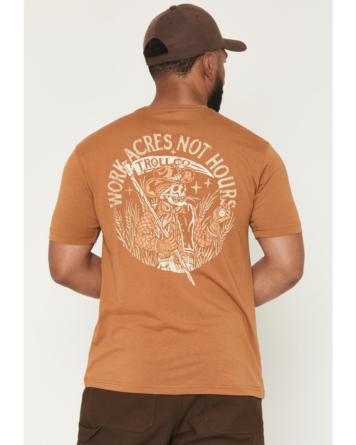 Image #1 - Troll Co Men's Work Acres Short Sleeve Graphic T-Shirt, No Color, hi-res